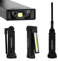 Žibintuvėlis UN LATARKA LED COB 3W+1W akumuliatorius 0472