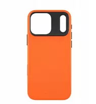 Yaxo telefono dėklas odinis „Gear Slim“ dėklas „MagSafe iPhone 17 Pro“, „Magma Oranžinis“