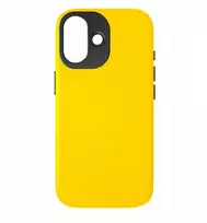 Yaxo Leather Gear Slim dėklas telefonui „MagSafe iPhone 17“ medaus geltonumo spalvos