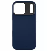 Yaxo Telefono dėklas, odinis, plonas, „MagSafe“ telefono dėklas, „iPhone 17 Pro Max“, tamsiai mėlynas