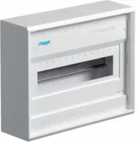 Hager Paviršinio montavimo modulinė paskirstymo plokštė 1x12 1R/12M II klasės IP30 „Volta QuickConnect“ gnybtai VA12BN