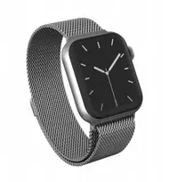 Burga metalinis tinklelio dirželis „Apple Watch“ 38/40 mm (sidabrinis)