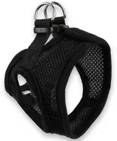 Barry King Juodi šunų petnešos, be spaudimo, XS, krūtinės apimtis 33 cm / krūtinės ilgis 12 cm