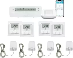 eQ-3 EQ3 Homematic IP pradinis rinkinys grindiniam šildymui 4 kambariams