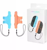 2x „Joycon Joy-con“ vertikalios rankenos + dirželis „Nintendo Switch 2“ / „NSW 2“ / „Jys-ns2280“ / mėlyna - oranžinė