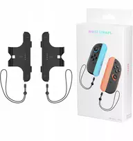 JYS 2x „Joycon Joy-con“ vertikalios rankenos + dirželis „Nintendo Switch 2“ / „NSW 2“ / juodas