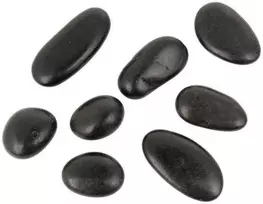 Poliruoti juodi akmenukai 20-30 mm akvariumo terariumui, 10 kg/pakuotė