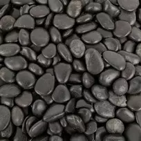 Ilford Poliruoti akmenys „Juodas Pebble II“ 30–50 akvariumo terariumui, 10 kg/pak.