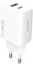 Įkroviklis jungiama į tinklą Proove Silicone Power 2 30W baltas (Type-C + USB)