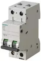 Siemens 5SL6206-6 Grandinės pertraukiklis 2P B 6A 6kA AC 5SL6206-6