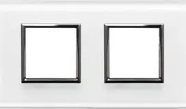 Kos Elektro System 4502182 DANTE Dvigubas rėmas baltas stiklas 4502182