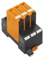 Weidmuller 2530190000 Viršįtampių iškroviklis B+C klasė 1+2 tipas VPU PV I+II 3 R 1000 E 2530190000