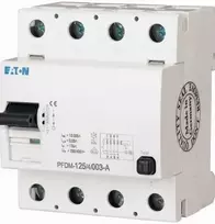 Eaton 187817 Liekamosios srovės grandinės pertraukiklis 4P 125A 0,5A tipo AC FRCMM-125/4/05 187817