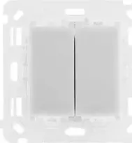 „Kontakt-Simon Simon 54“ lietimui jautrus mechanizmas, dvigubas roleto mygtukas, 230 V, 2 x 2 A, 309 fc