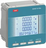 IME S.p.A. NEMO 96 HDE panelinis galios matuoklis 1-5A 450V impulsų išėjimas + RS485 1 klasė MF96E06