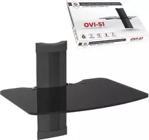 Laikiklis Ergosolid OVI-S1 - Garso/vaizdo/DVD lentynėlė, grūdintas stiklas ir labai aukšta gamybos kokybė