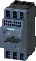 „Siemens S00“ variklio apsaugos klasės automatinis jungiklis su šiluminiu atjungikliu, 4,5...6,3 A, trumpojo jungimo atjungikliu, 82 A, 3RV2011-1GA25