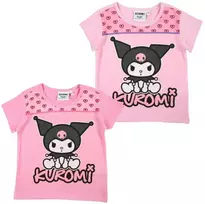 Hello Kitty Kuromi vaikiški trumpi marškinėliai, 3-8 metų