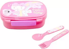Hello Kitty Vienaragio sumuštinių dėžutė + stalo įrankių rinkinys