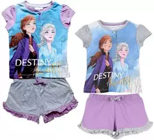 „Disney“ „Frozen“ vaikiška trumpa pižama dovanų dėžutėje 3-8 metų vaikams