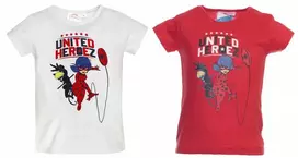 „Miraculous Ladybug“ vaikiški trumpi marškinėliai, 4-8 metų vaikams
