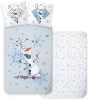„Disney“ „Ledo šalis“ Olafo vaikiškos patalynės komplektas 100–135 cm, 40–60 cm