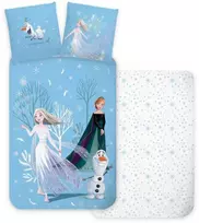 Disney „Ledo šalis“ sniego dienos patalynė 140–200 cm, 70–90 cm