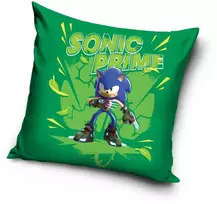 Sonic the Hedgehog žalias pagalvės užvalkalas 40x40 cm veliūras
