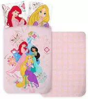 „Disney Princess Bloom“ vaikiškos patalynės komplektas 100–135 cm, 40–60 cm