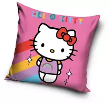 Hello Kitty vaivorykštės aksominis pagalvės užvalkalas 40x40 cm