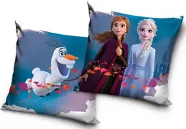 Carbotex Užvalkalas velvetowa 40x40 kraina lodu Frozen Anna Elza Olaf dvipusė