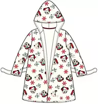 Disney Minnie Baltas Snow vaikiškas chalatas 3-8 metų
