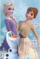 Disney Frozen Olaf ir seserų vilnos antklodė 100x150cm