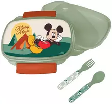 Disney Mikio gamtos sumuštinių dėžutė + stalo įrankių rinkinys