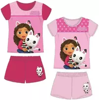 Gabby's Dollhouse Pandy Paws vaikiška trumpa pižama 2-6 metų vaikams