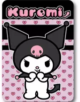 Hello Kitty Kuromi širdelės formos vilnos pledas, 100x140cm