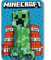 Minecraft TNT vilnos antklodė 100x140cm