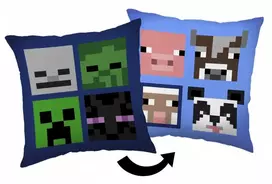 Minecraft Bad Mobs pagalvėlė, dekoratyvinė pagalvėlė 40*40 cm