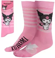 Hello Kitty Kuromi rožinės suaugusiųjų ilgos kojinės 36/43
