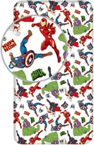 Balta paklodė su guma „Avengers“ 90x200 cm