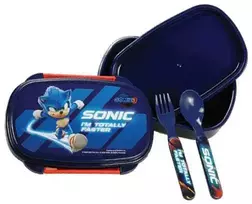 Sonic the Hedgehog Faster sumuštinių dėžutė + stalo įrankių rinkinys