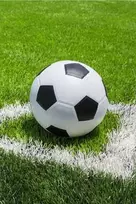 Koc polarowy 100x150 Fotbal Futbolo kamuolys žalia JF24