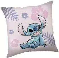 Disney Lilo ir Stitch rožinis veliūrinis pagalvėlės užvalkalas, 40x40 cm