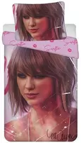 Jerry Fabrics TAYLOR SWIFT medvilninis patalynės komplektas antklodė 140x200cm pagalvė 70x90cm