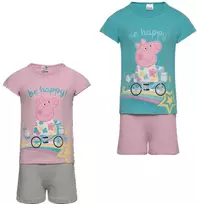 Peppa Pig Bike vaikiška trumpa pižama 3-6 metų vaikams