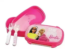 Barbie Shine Bright sumuštinių dėžutė + stalo įrankių rinkinys