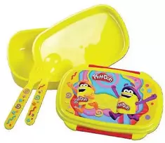 „Play-Doh Happy“ sumuštinių dėžutė + stalo įrankių rinkinys