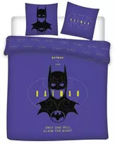 „Batman Claim the Night“ dvigulė, dvigubo dydžio antklodės užvalkalas 240x220cm, 65x65 cm