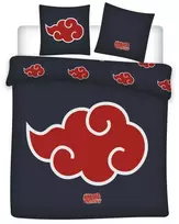 Naruto Akatsuki dvigulė antklodės užvalkalas 240–220 cm, 65 x 65 cm