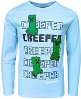 Minecraft Creeper marškinėliai ilgomis rankovėmis